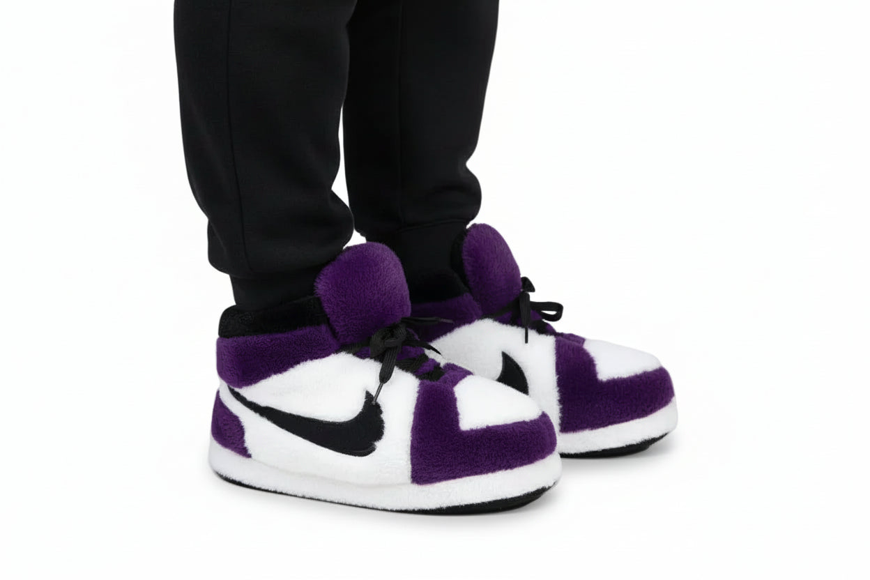 'OG' Purple Sneaker Slippers - Trend Sellers