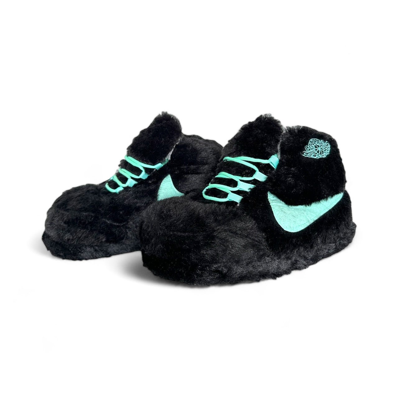 'Black - Aqua' Sneaker Slippers - Trend Sellers