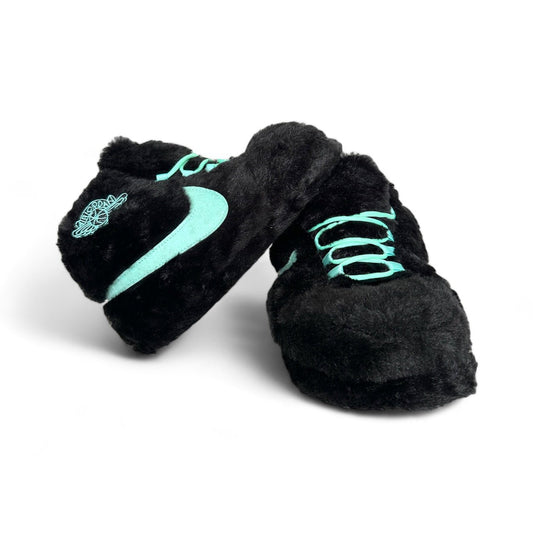 'Black - Aqua' Sneaker Slippers - Trend Sellers