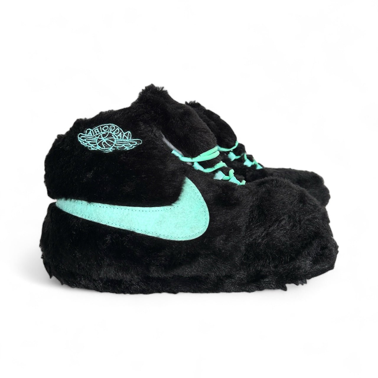 'Black - Aqua' Sneaker Slippers - Trend Sellers
