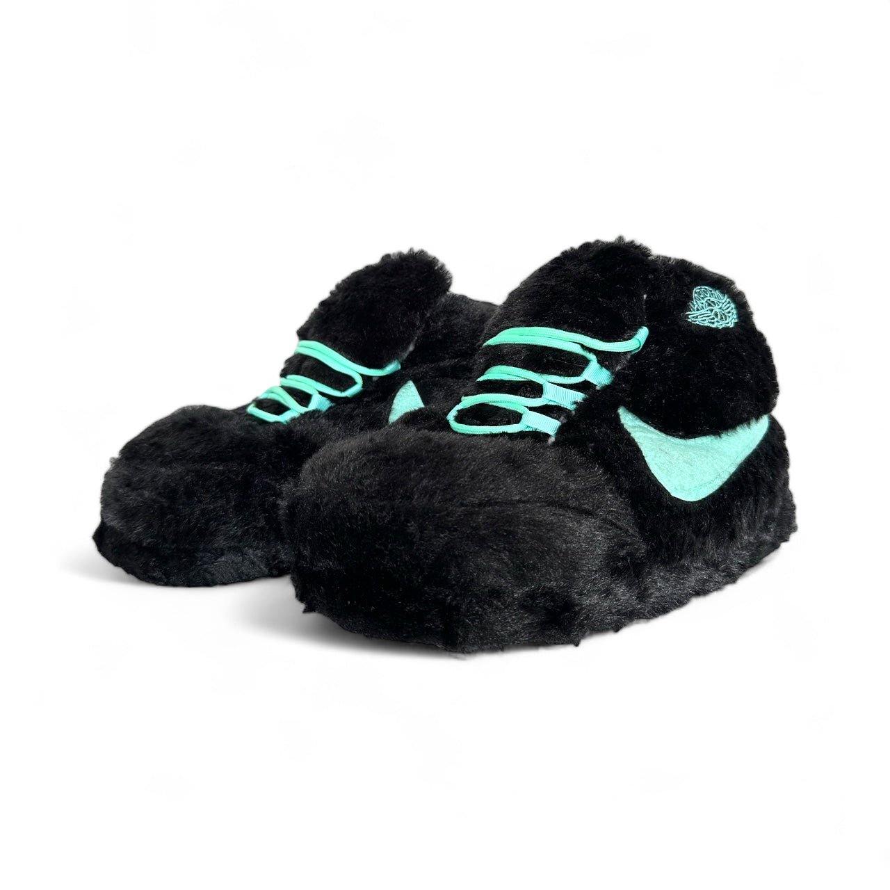 'Black - Aqua' Sneaker Slippers - Trend Sellers