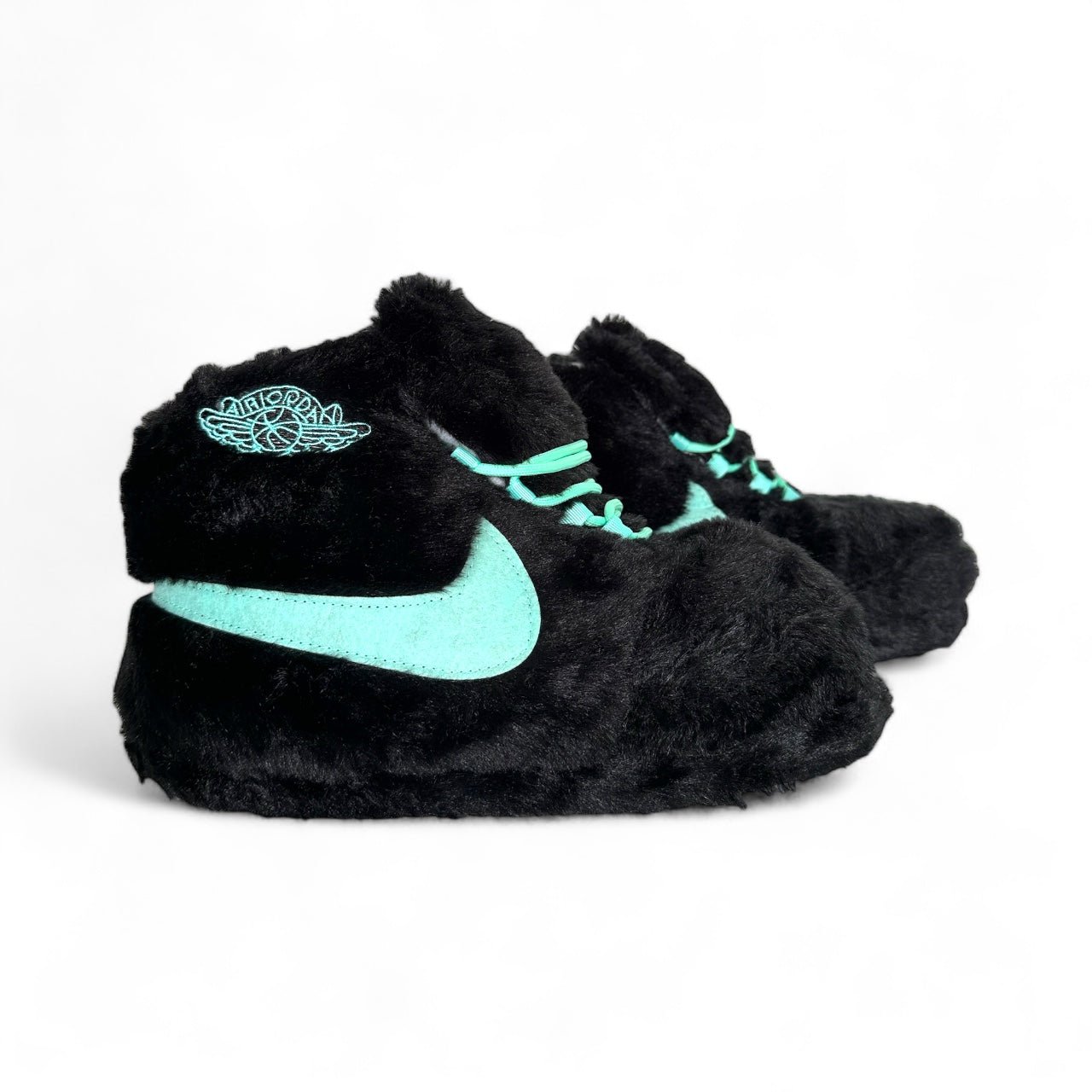 'Black - Aqua' Sneaker Slippers - Trend Sellers