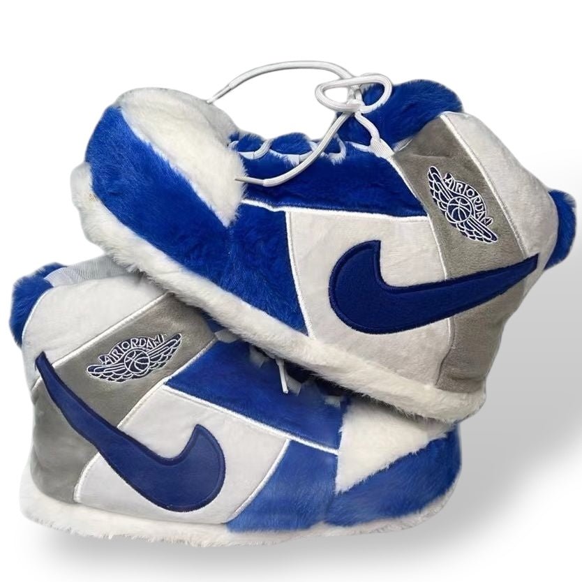 High 'OG' Royal Blue/White/Grey Sneaker Slippers - Trend Sellers
