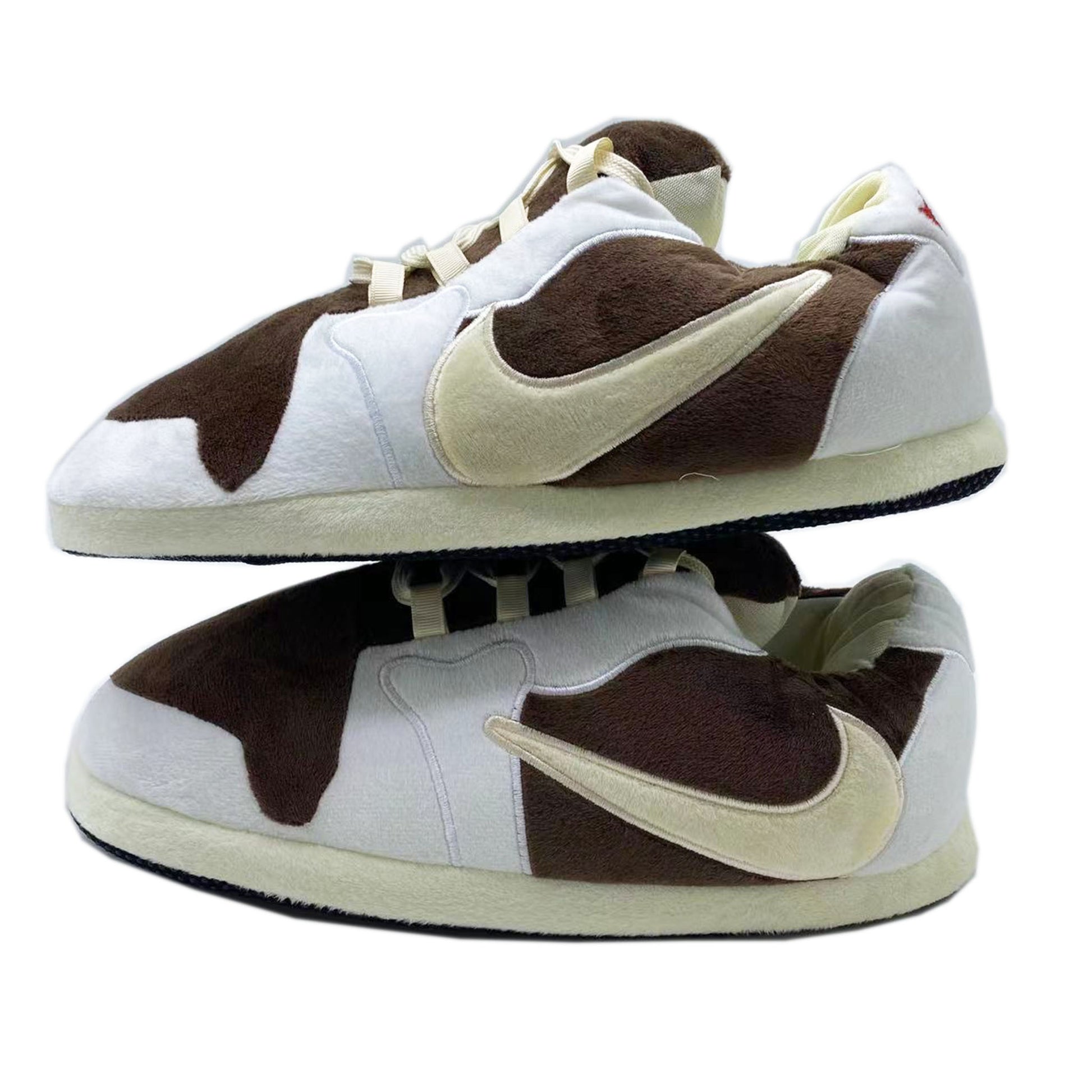 Low 'OG' Brown - White Sneaker Slippers - Trend Sellers