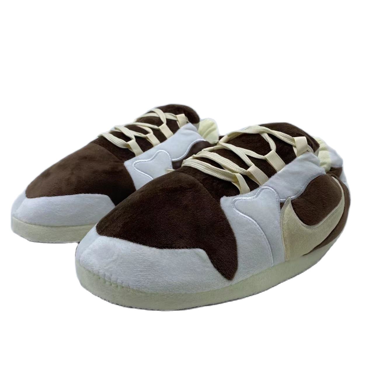 Low 'OG' Brown - White Sneaker Slippers - Trend Sellers