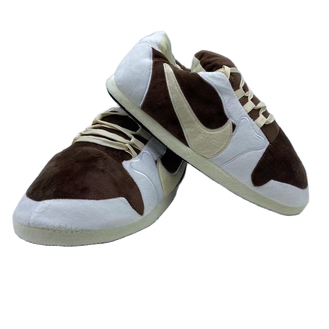 Low 'OG' Brown - White Sneaker Slippers - Trend Sellers