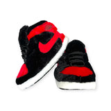 High 'OG' Red and Black Sneaker Slippers