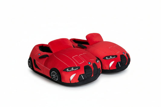 BMW Racing Car Slippers - Trend Sellers- Red