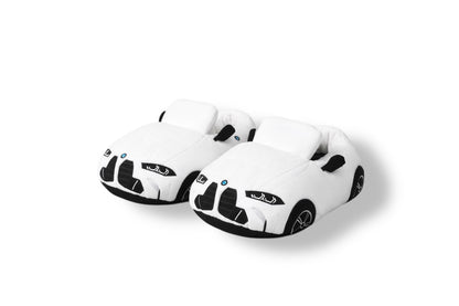 BMW Racing Car Slippers - Trend Sellers - White