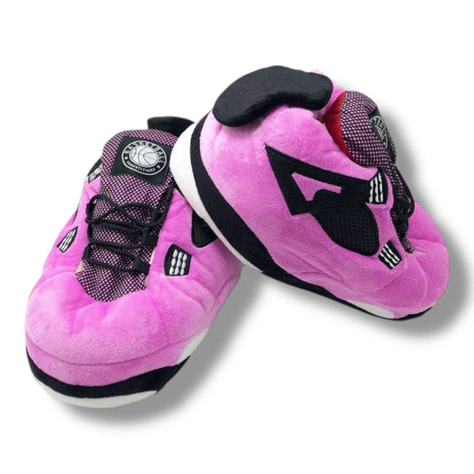 'Fuchsia 4s' Sneaker Slippers