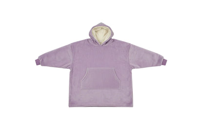 Blanket Hoodie Lavender - Sherpa lining - Wearable Blanket shown in a studio shot
