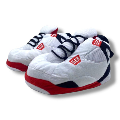 'White 4s' Sneaker Slippers