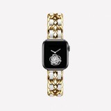 gold and white apple watch band series 1-5