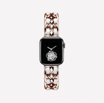 rose gold white apple watch band