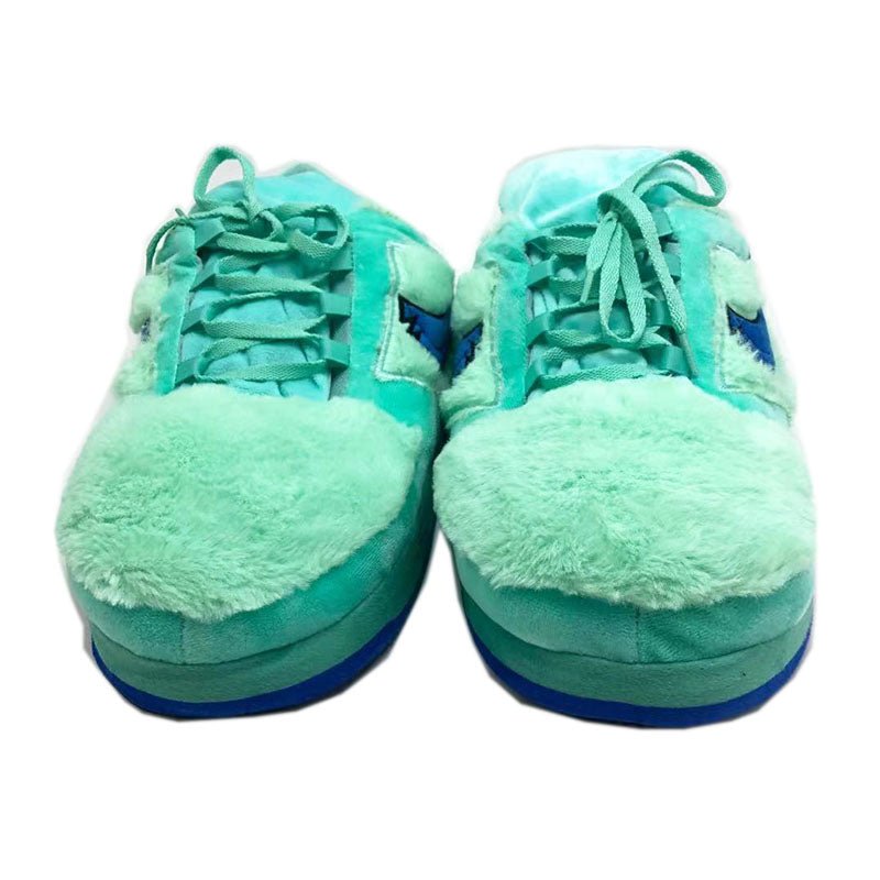 'Furry Green' Sneaker Slippers - Trend Sellers