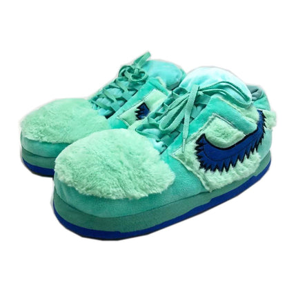 'Furry Green' Sneaker Slippers - Trend Sellers