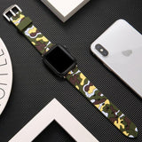 Camo Silicone Apple Watch Band