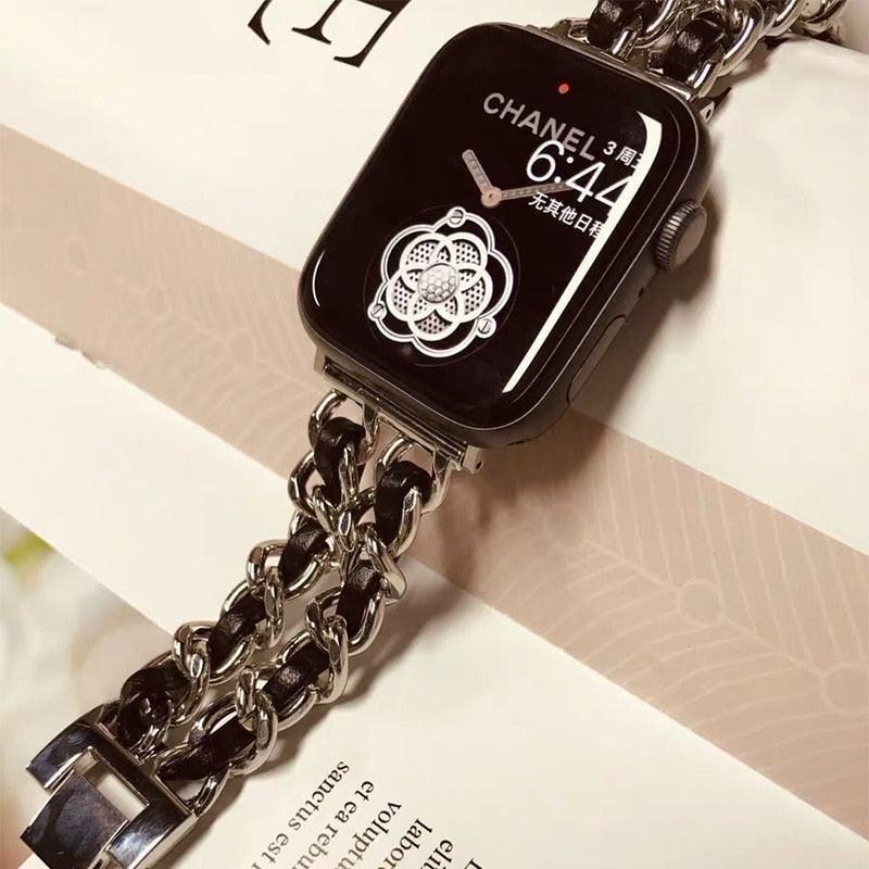 Chanel Inspired Apple Watch Band – The Bag Broker